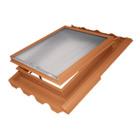Strešné okno výstupné Beta kovové 500 × 600 mm čierne